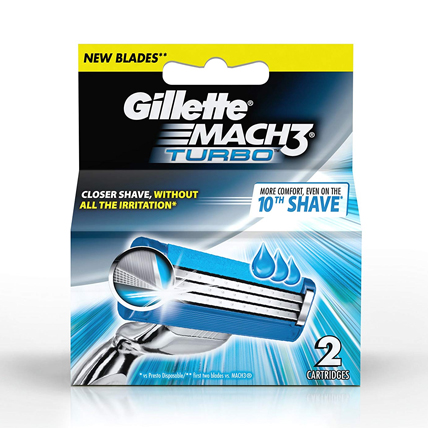 Gillette Shaving Blades Mach 3 Turbo Cartridges